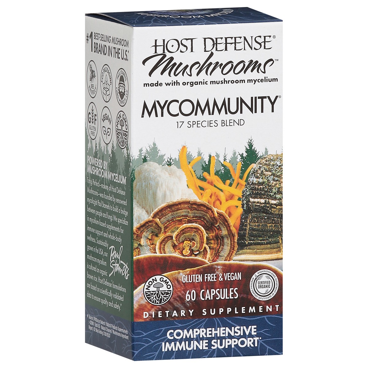 slide 2 of 14, Host Defense Mycommunity Mushrooms 60 Capsules, 60 ct