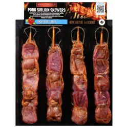 Marcangelo Smoky Bbq Flavor Pork Sirloin Skewers 4 - 4 oz Skewers
