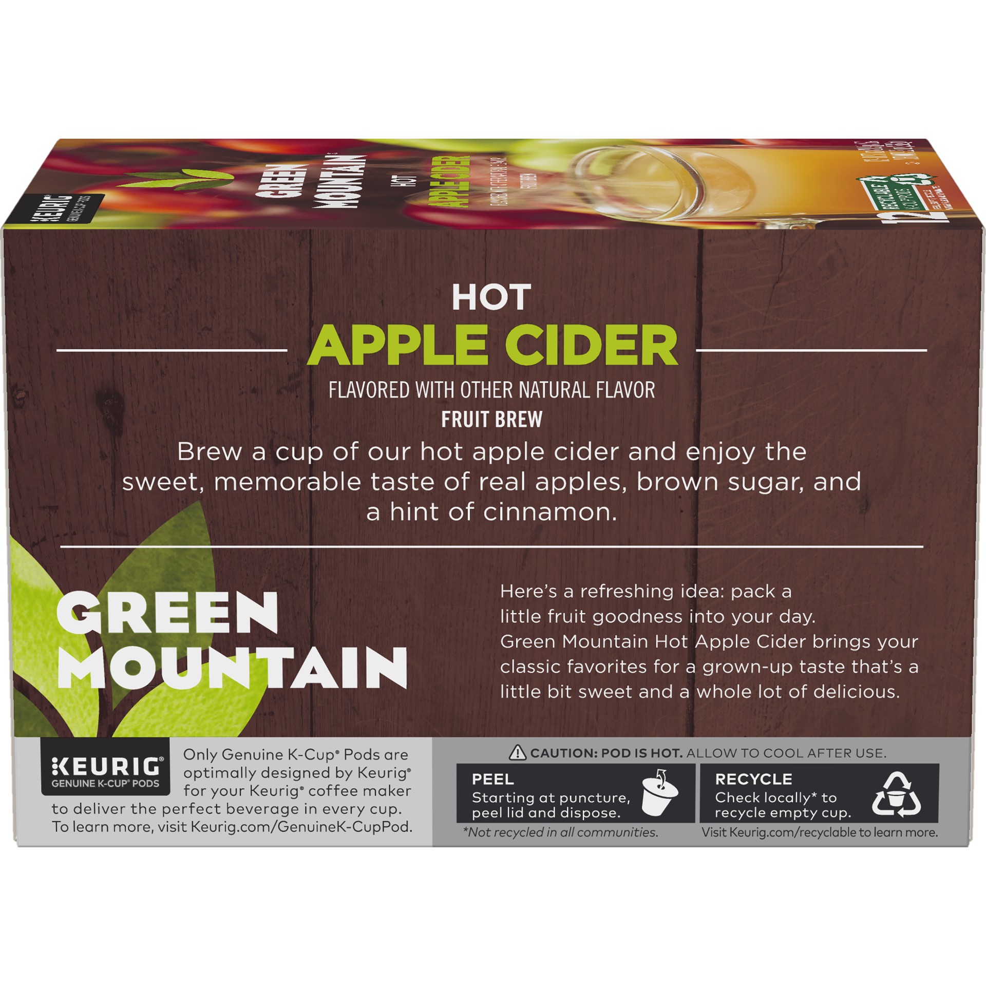 slide 2 of 4, Green Mountain Coffee Green Mountain Naturals Hot Apple Cider, Keurig Single-Serve K-Cup Pods - 12 ct, 12 ct