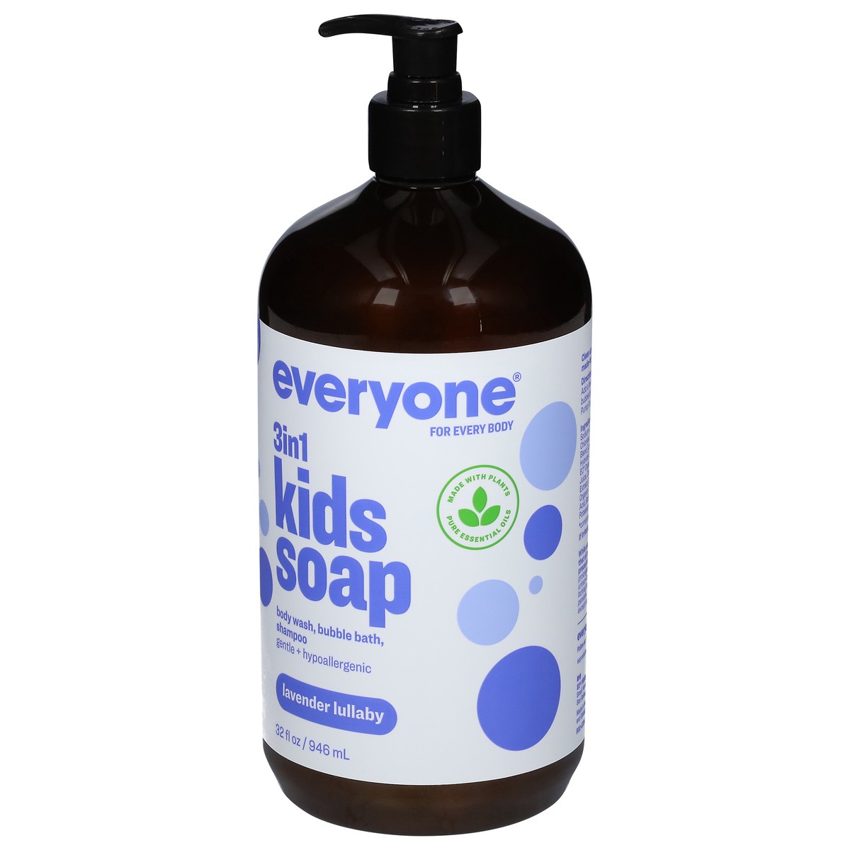 slide 9 of 9, Everyone 3 in 1 Lavender Lullaby Kids Soap 32 fl oz, 32 fl oz