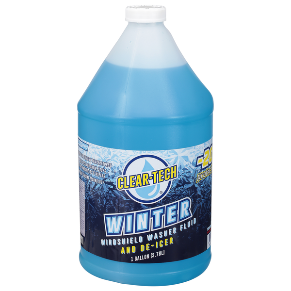 slide 1 of 1, Clear-Tech Winter Windshield Washer Fluid and De-Icer 1 gal, 1 gal