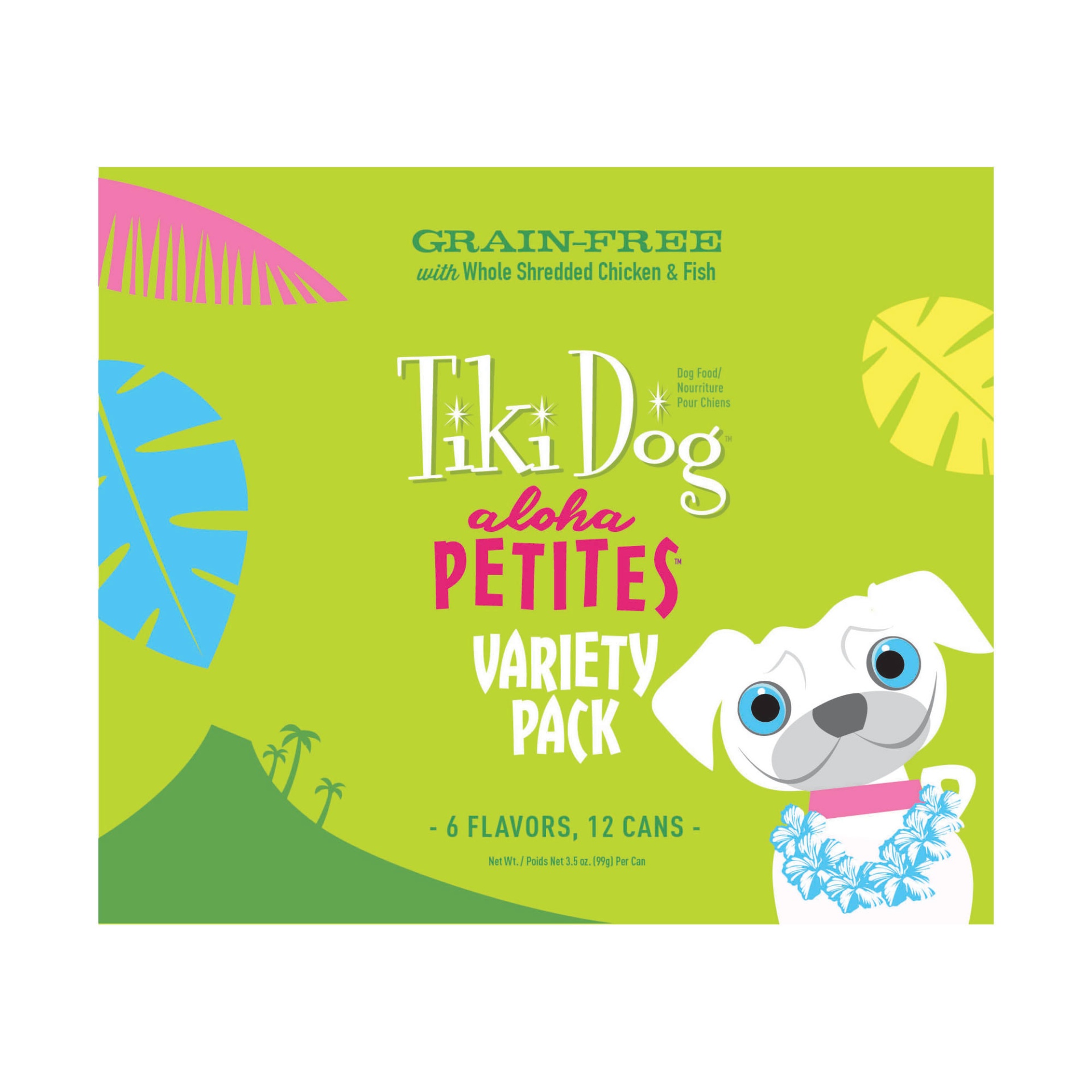 slide 1 of 1, Tiki Dog Aloha Petites Variety Pack Small Breed Wet Dog Food, 12 ct; 3.5 oz