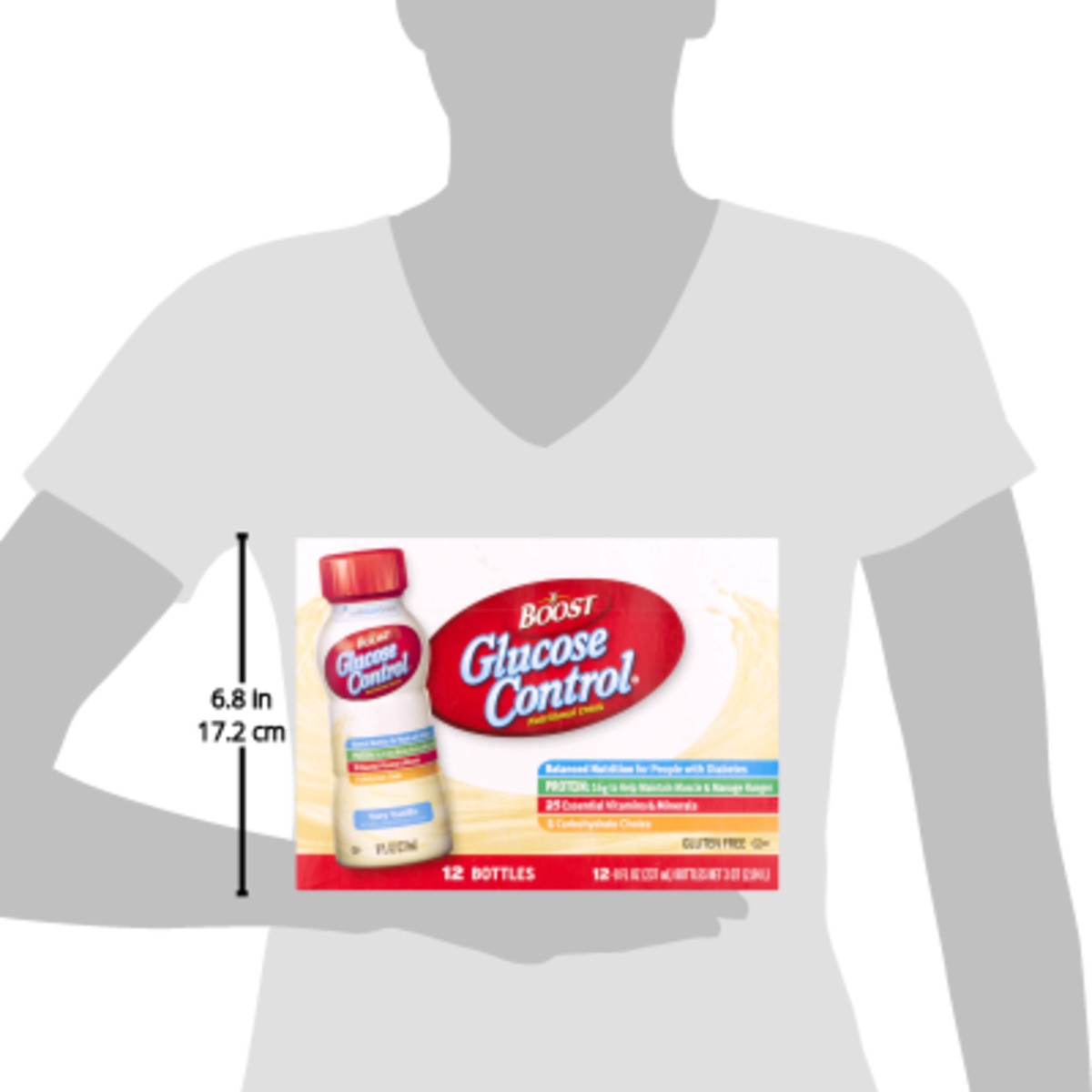 slide 2 of 9, Boost Glucose Control Ready to Drink Nutritional Drink, Very Vanilla, 12 - 8 FL OZ Cartons, 12 ct