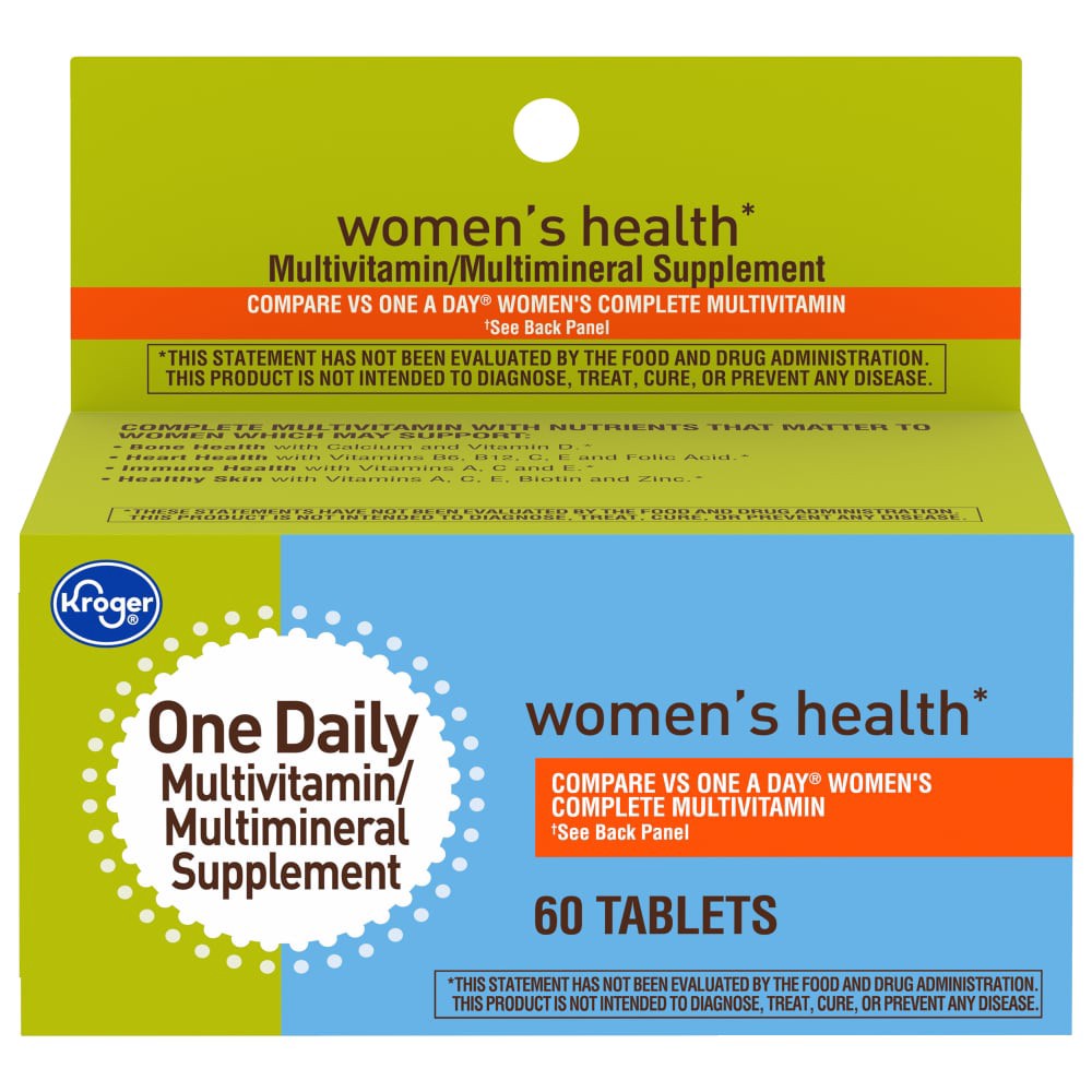slide 2 of 3, Kroger Womens Multivitamin, 60 ct
