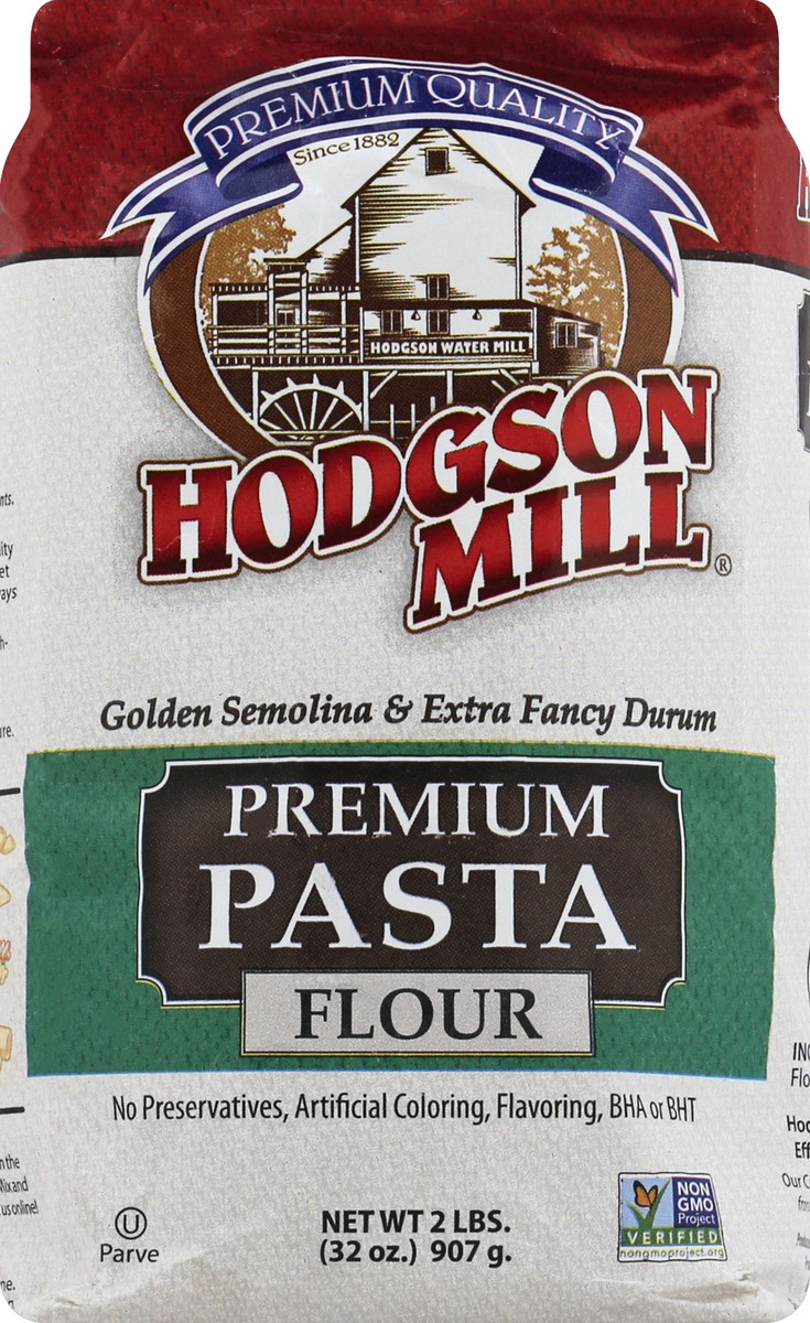 slide 5 of 5, Hodgson Mill Premium Pasta Flour, 32 oz