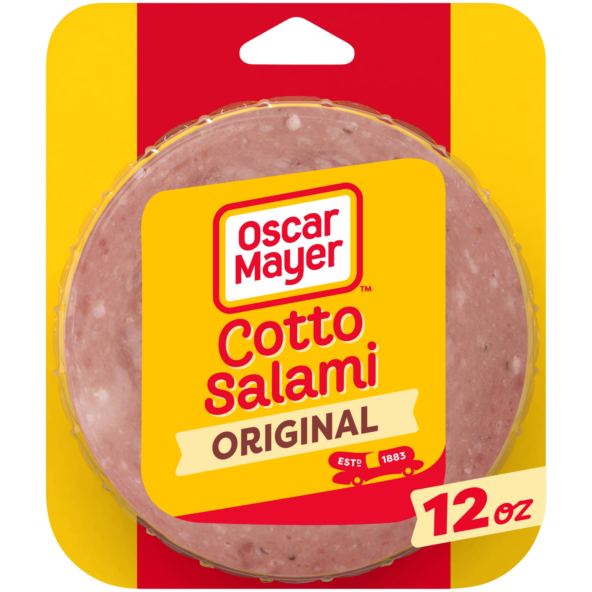 slide 1 of 2, Oscar Mayer Cotto Salami Made with Chicken And Beef, Pork Added Sliced Lunch Meat Pack, 12 oz
