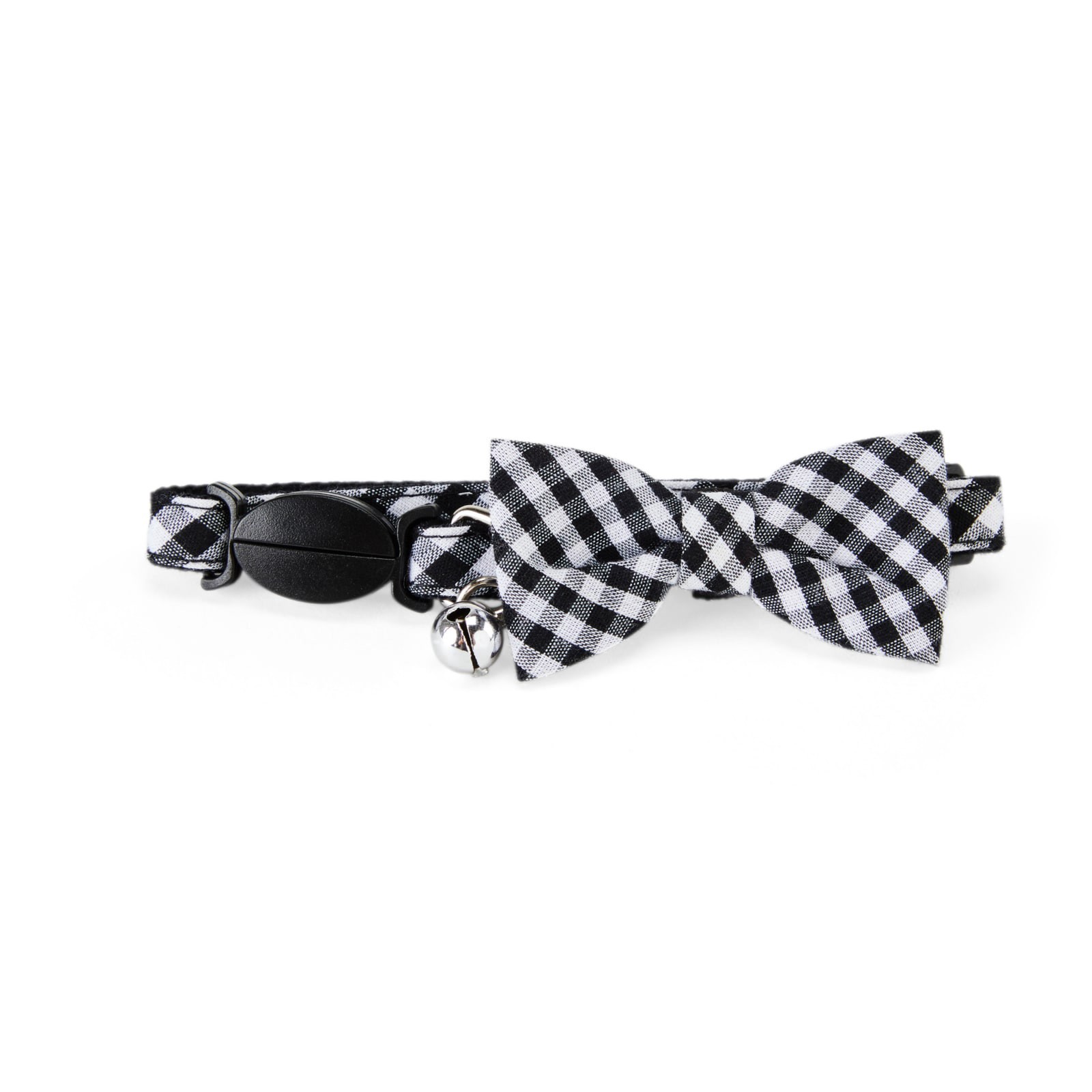 slide 4 of 5, YOULY Black Gingham Bow Tie Cat Collar, 1 ct