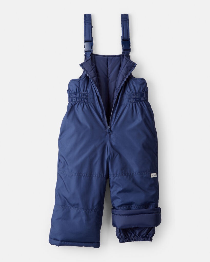 slide 2 of 3, Carter's Carters Toddler Overall Snow Bibs - Navy Navy 3T, 1 ct