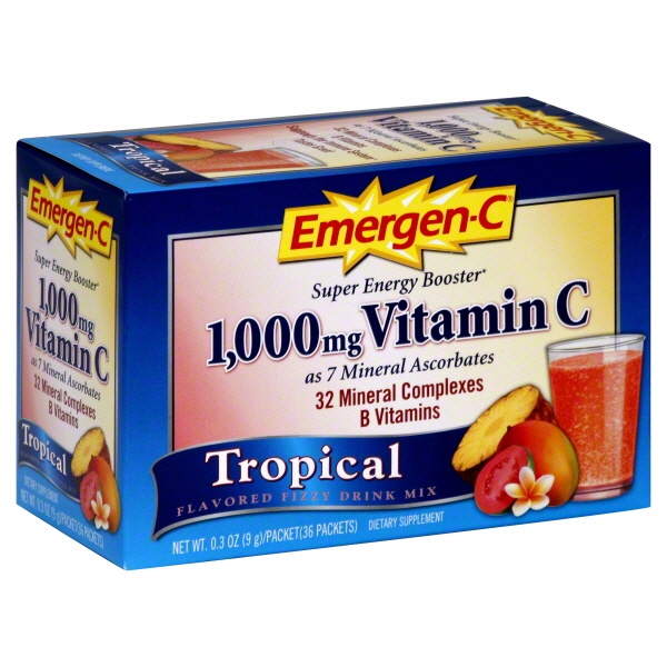 slide 1 of 1, Emergen-C Drink Mix Tropical, 30 ct