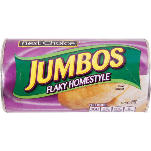 slide 1 of 1, Best Choice Jumbo Flaky Homestyle Biscuits, 16 oz