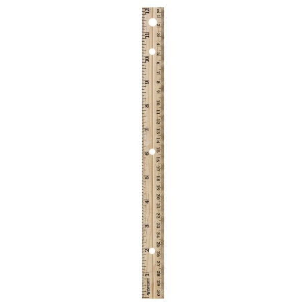 slide 1 of 4, Westcott Wood Ruler, 1 ct