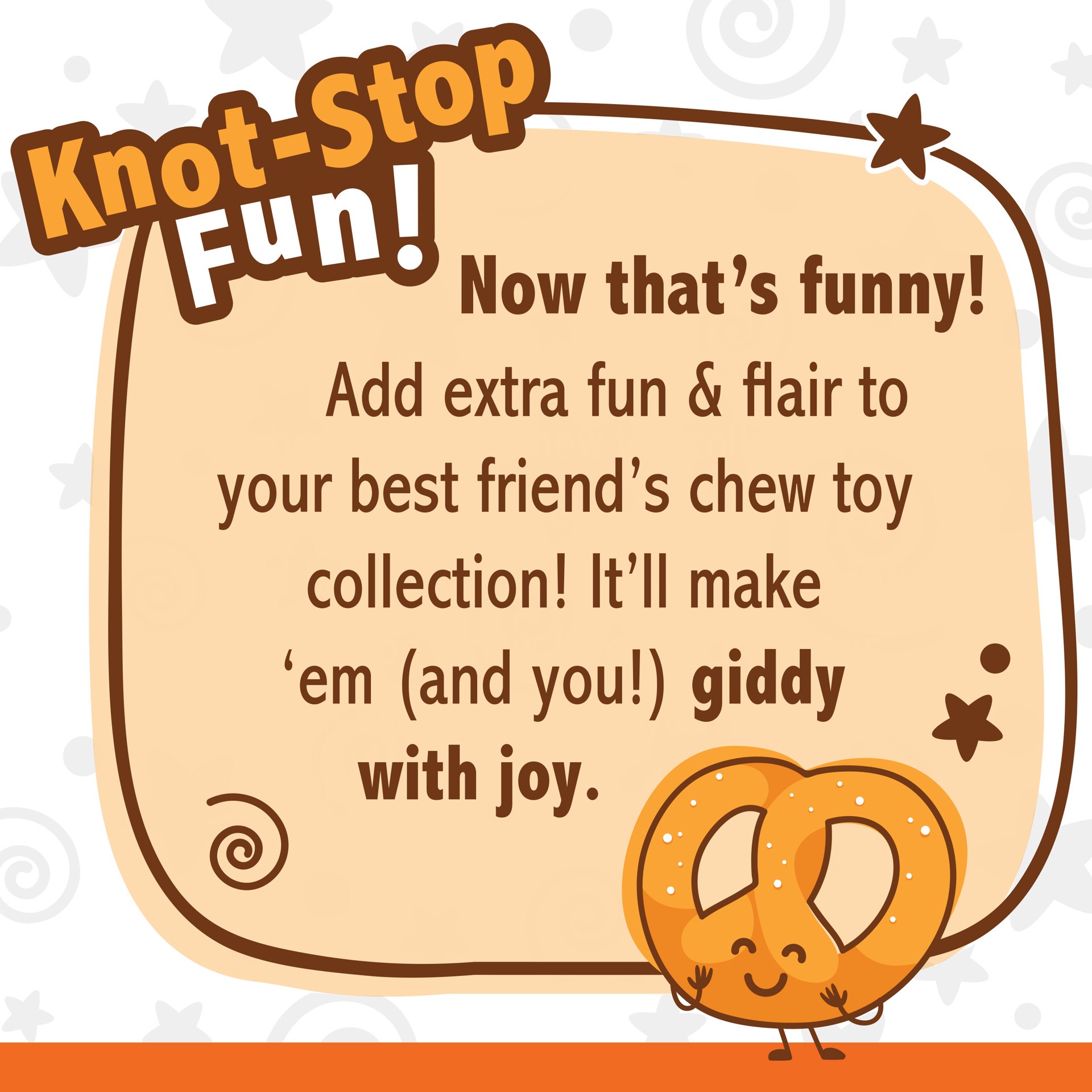 slide 3 of 10, Nylabone Power Chew Pretzel Dog Toy Bacon & Peanut Butter Pretzel Small/Regular - Up to 25 Ibs.(1 Count), 1 ct