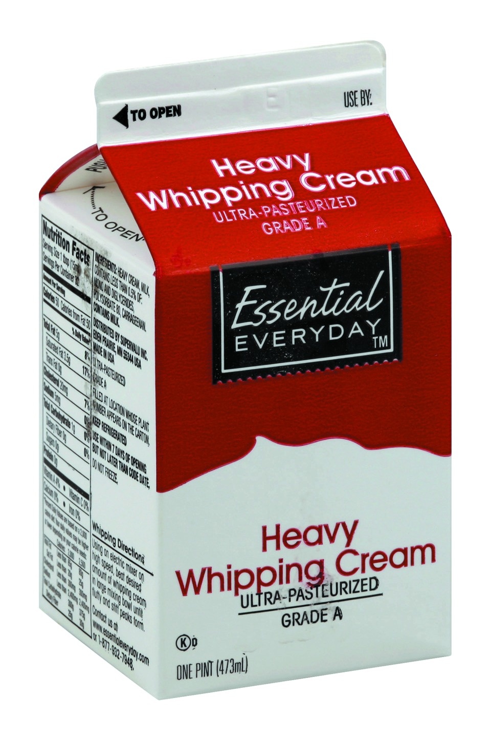 slide 1 of 1, Essential Everyday Heavy Whipping Cream, 16 fl oz