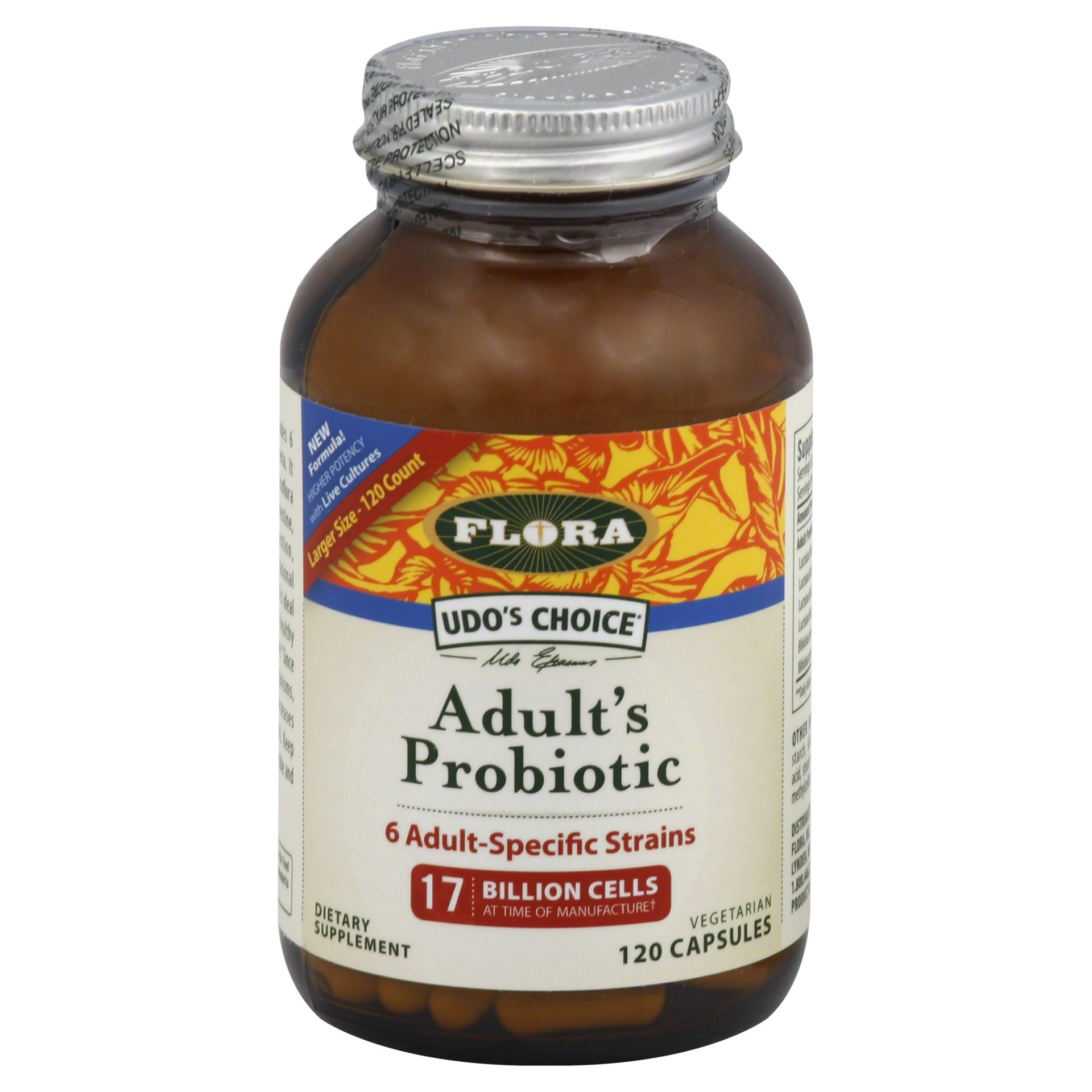 slide 1 of 1, Flora Health Adult's Probiotic, 120 ct