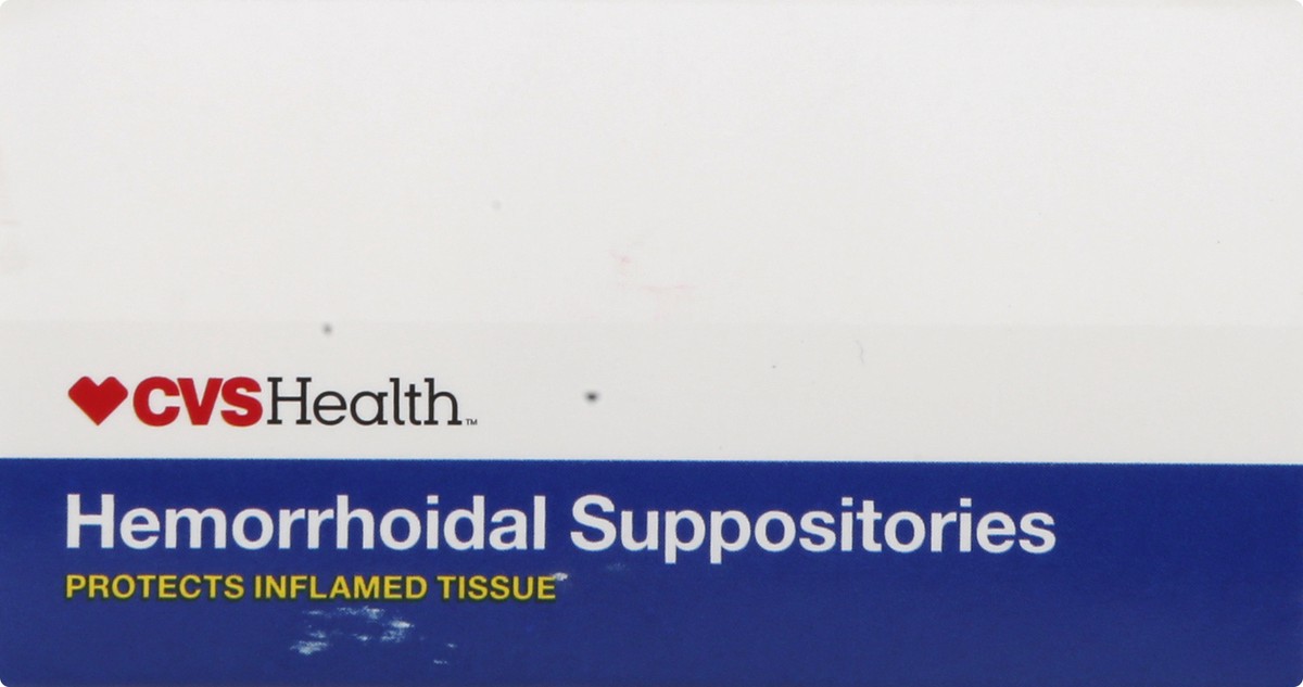 slide 5 of 9, CVS Health Hemorrhoidal Suppositories, Relief From Burning, Itching And Discomfort Of Hemorrhoids, 24 Ct, 24 ct