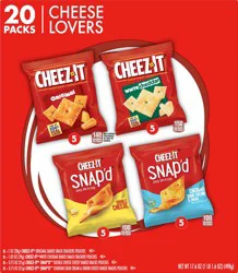 Cheez-It 20 Packs Cheese Lovers Snack Crackers 20 ea