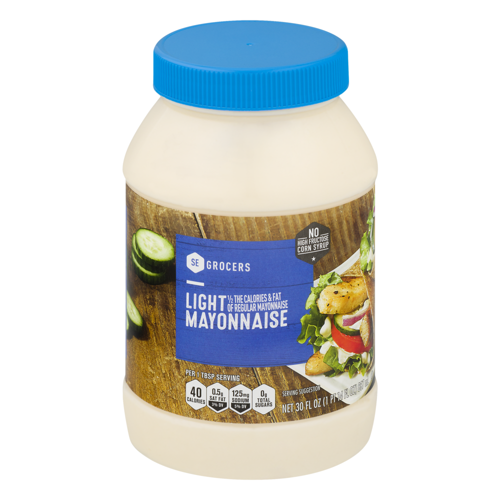 slide 1 of 1, SE Grocers Light Mayonnaise - 30 oz, 30 oz