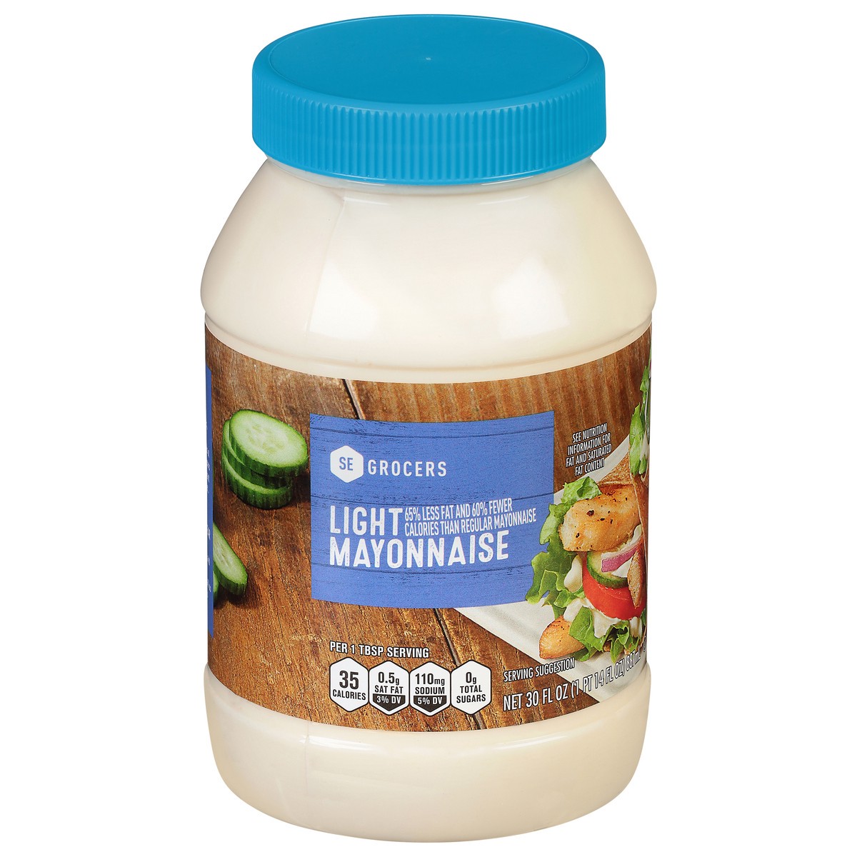 slide 1 of 13, SE Grocers Light Mayonnaise - 30 oz, 30 oz
