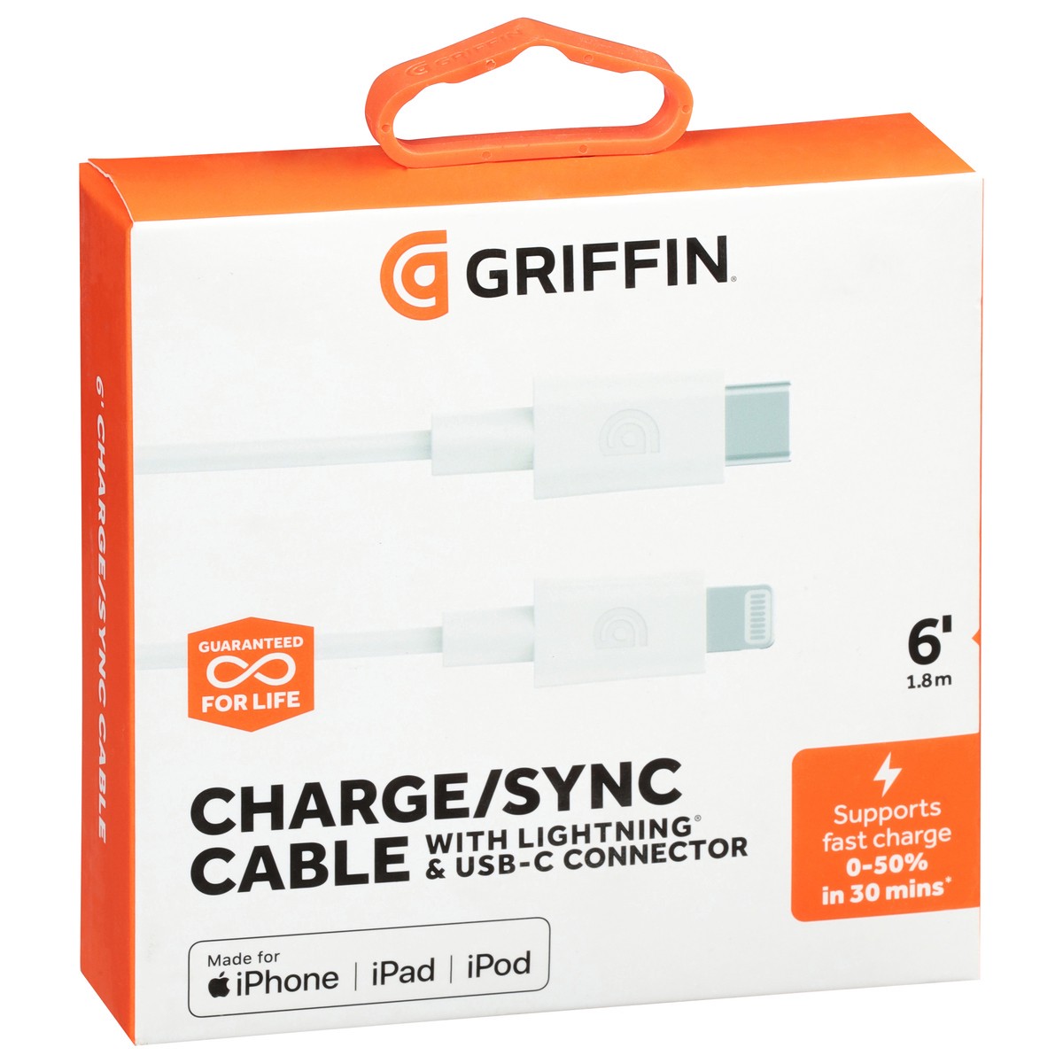 slide 7 of 9, Griffin Bros. 6 Inches Charger/SYNC Cable 1 ea, 1 ct