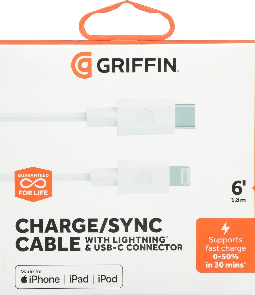 slide 2 of 9, Griffin Bros. 6 Inches Charger/SYNC Cable 1 ea, 1 ct