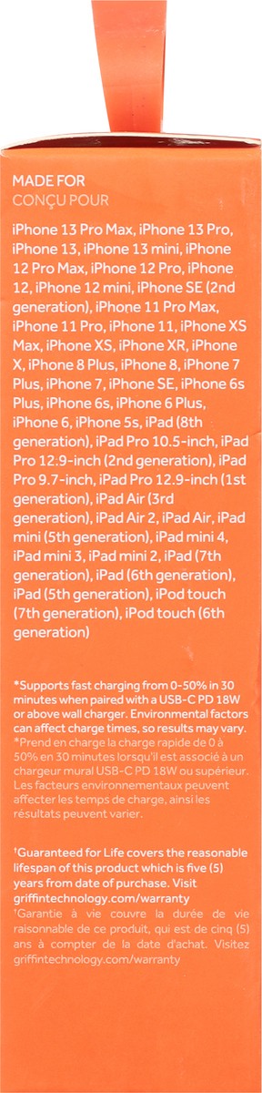 slide 8 of 9, Griffin Bros. 6 Inches Charger/SYNC Cable 1 ea, 1 ct