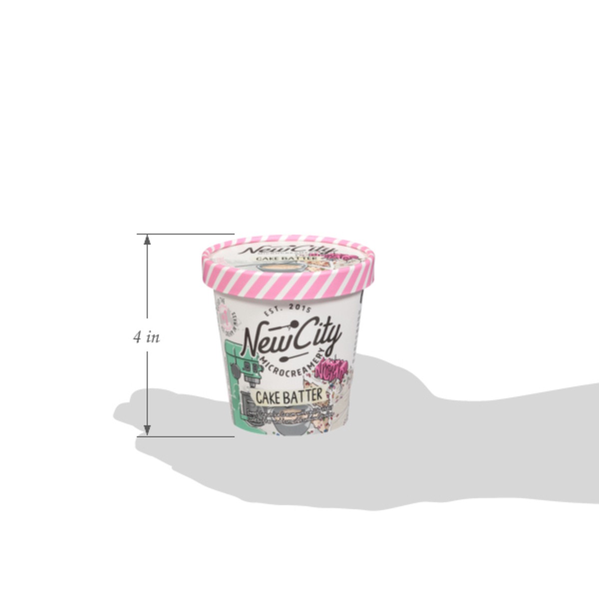 slide 11 of 14, New City Microcreamery Cake Batter Ice Cream 14 fl oz, 14 fl oz