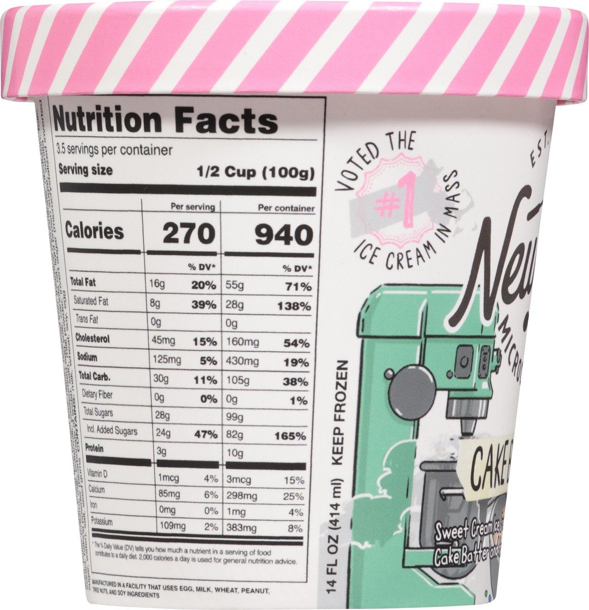 slide 2 of 14, New City Microcreamery Cake Batter Ice Cream 14 fl oz, 14 fl oz