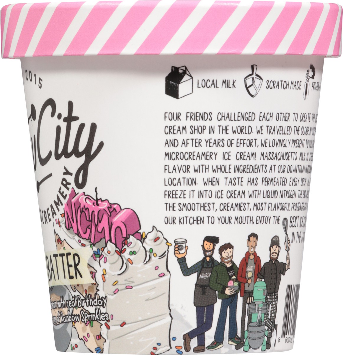 slide 12 of 14, New City Microcreamery Cake Batter Ice Cream 14 fl oz, 14 fl oz