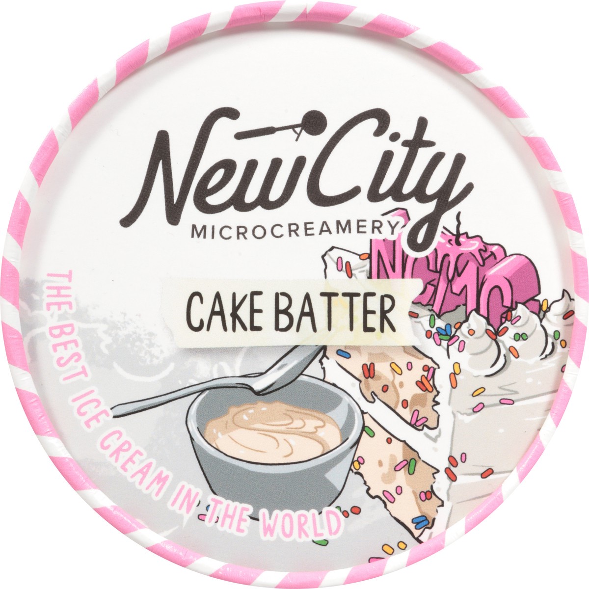 slide 4 of 14, New City Microcreamery Cake Batter Ice Cream 14 fl oz, 14 fl oz