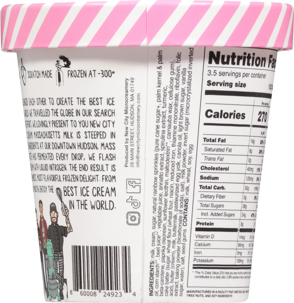 slide 14 of 14, New City Microcreamery Cake Batter Ice Cream 14 fl oz, 14 fl oz