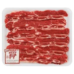 H-E-B Chuck Shoulder Beef Flanken Style Ribs - Value Pack