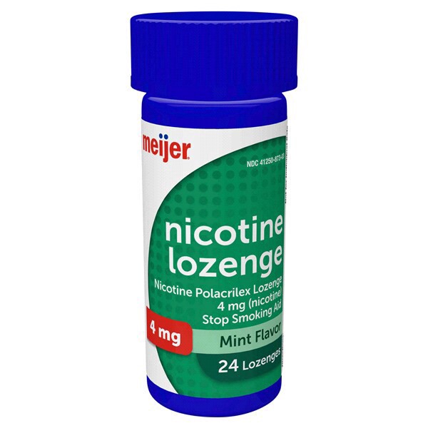 slide 12 of 29, Meijer Nicotine Lozenges, 24 ct; 4 mg