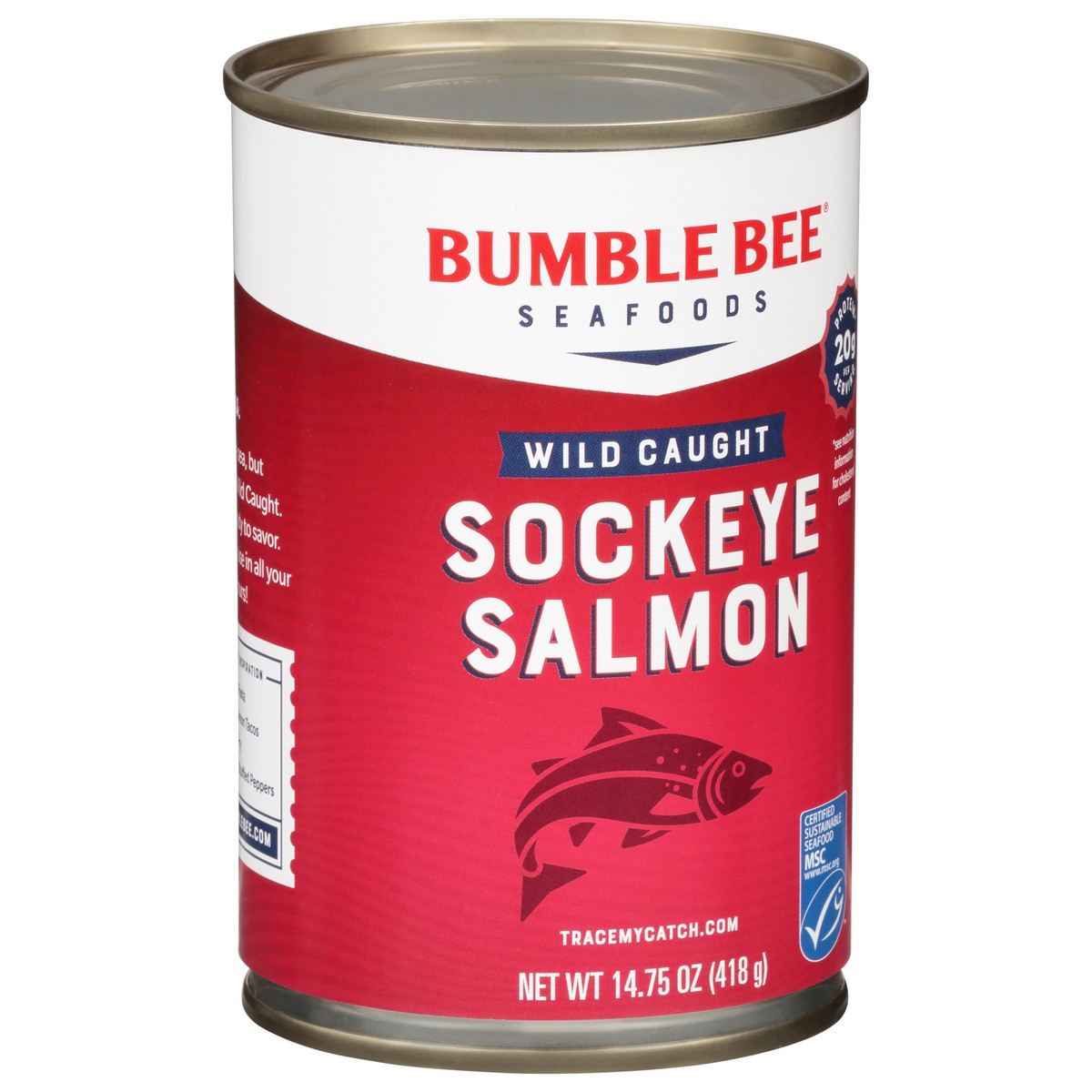 slide 2 of 11, Bumble Bee Red Wild Alaska Sockey Salmon, 14.75 oz