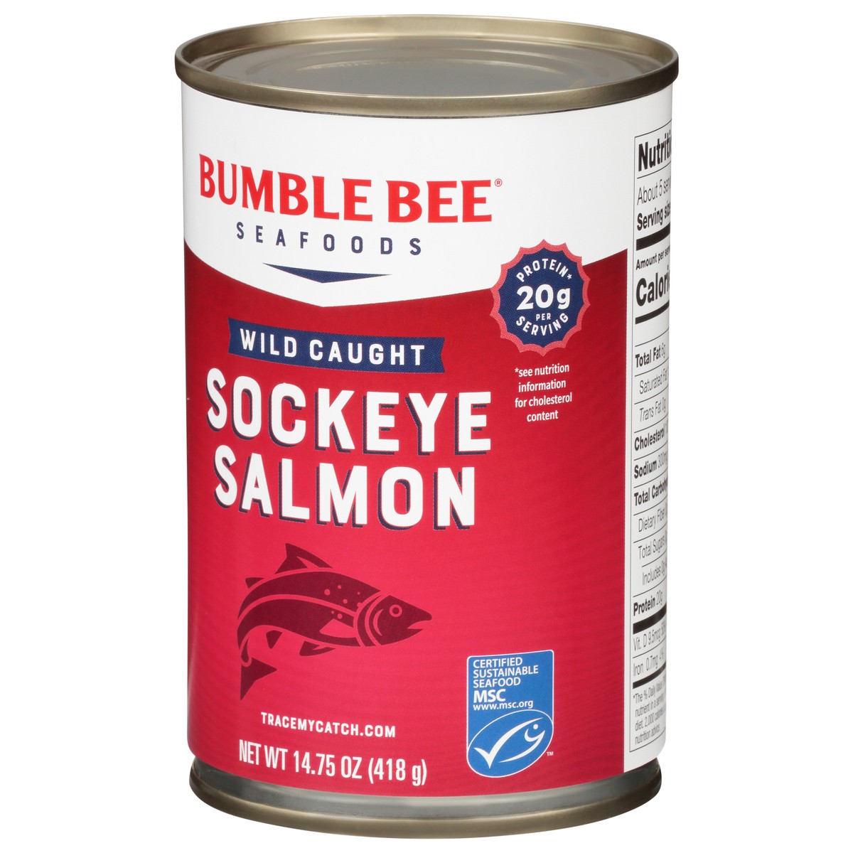 slide 8 of 11, Bumble Bee Red Wild Alaska Sockey Salmon, 14.75 oz