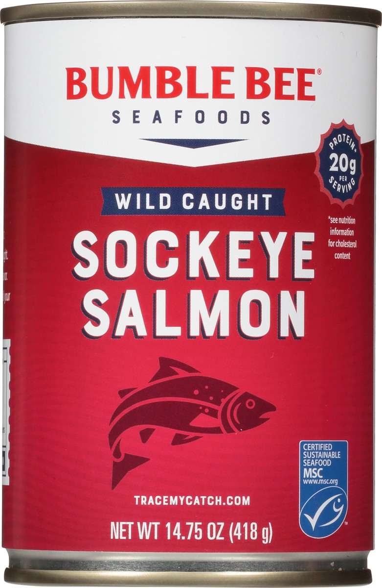 slide 1 of 11, Bumble Bee Red Wild Alaska Sockey Salmon, 14.75 oz