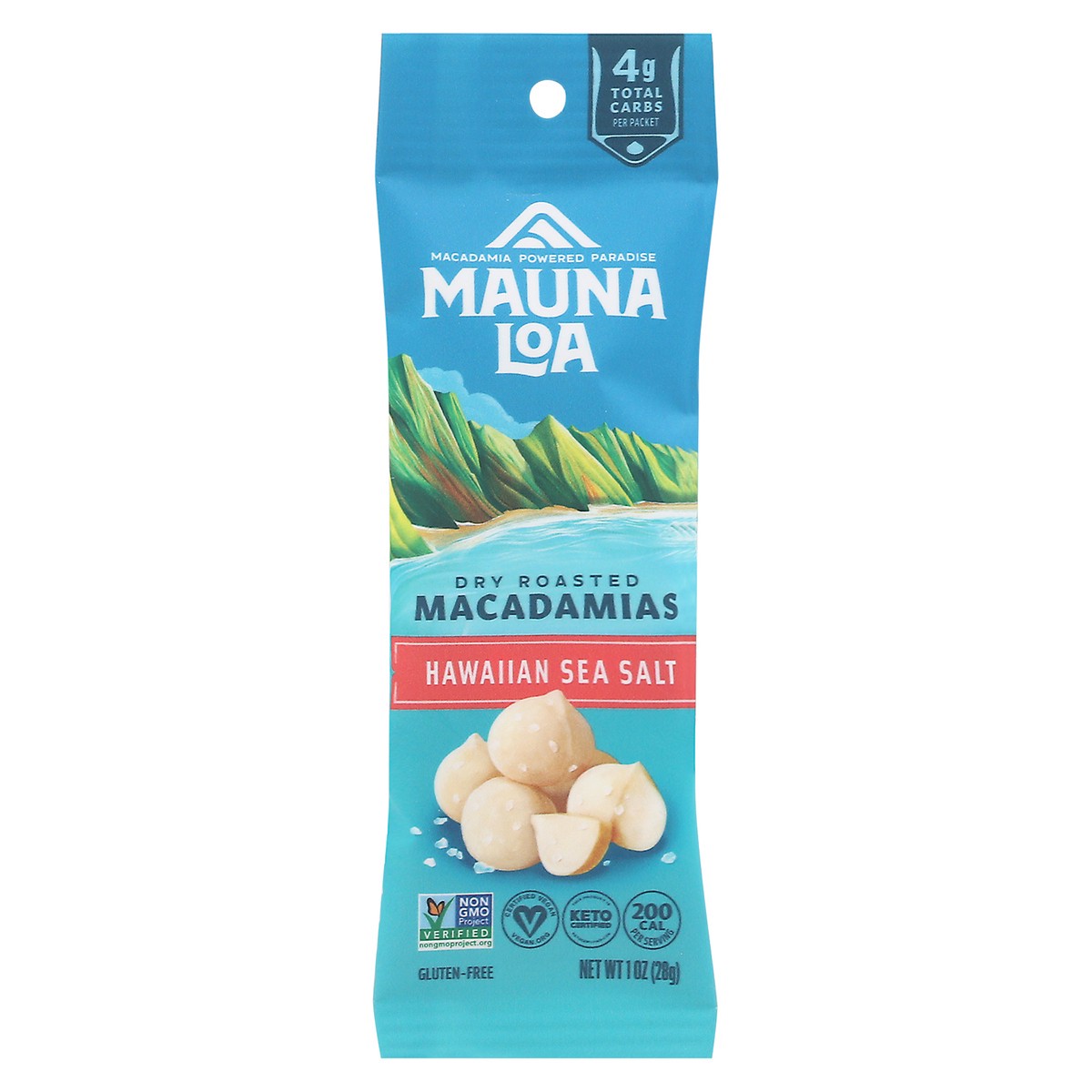 slide 1 of 1, Mauna Loa Hawaiian Sea Salt Dry Roasted Macadamias 1 oz, 1 oz