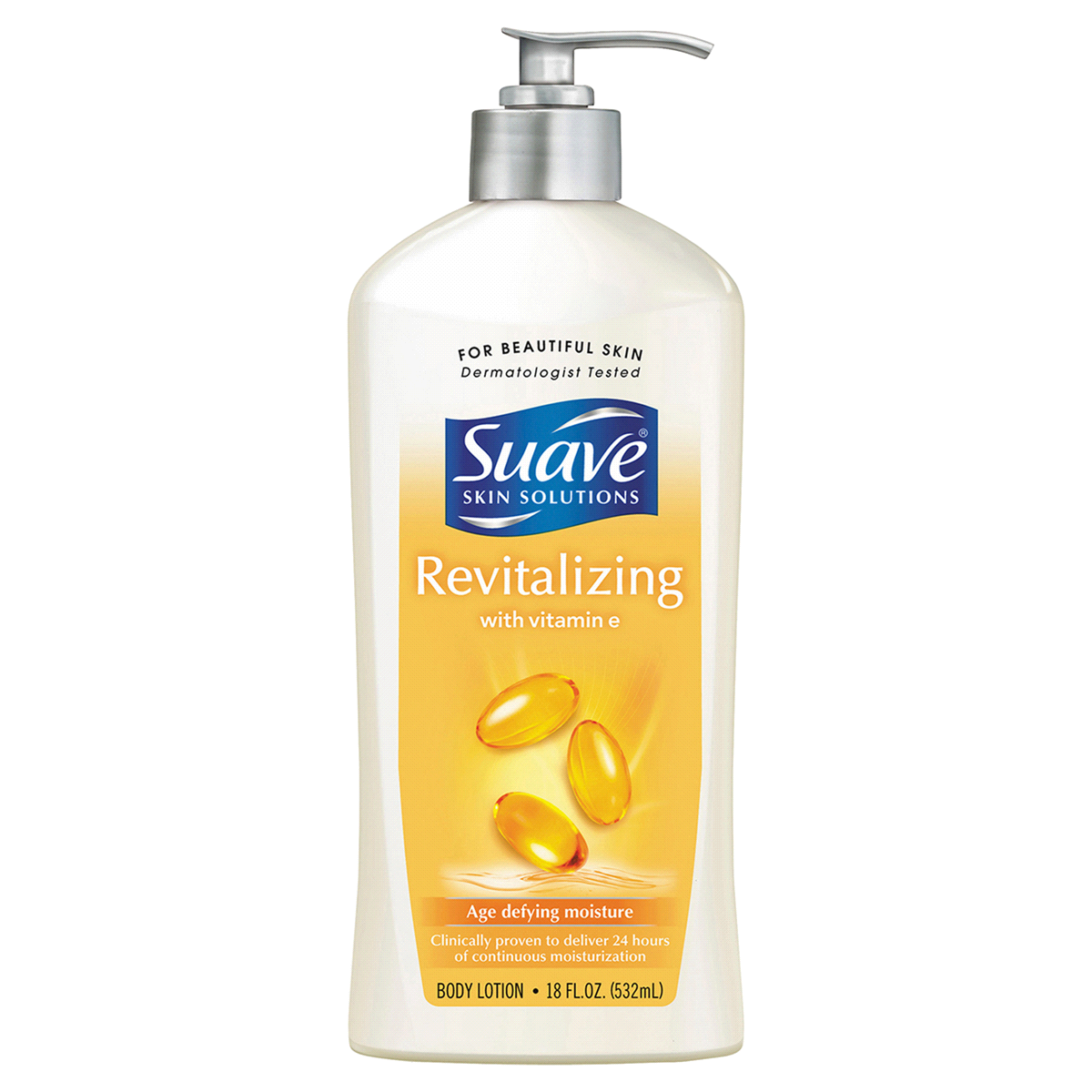 slide 1 of 4, Suave Revitalizing with Vitamin E Hand and Body Lotion, 18 oz