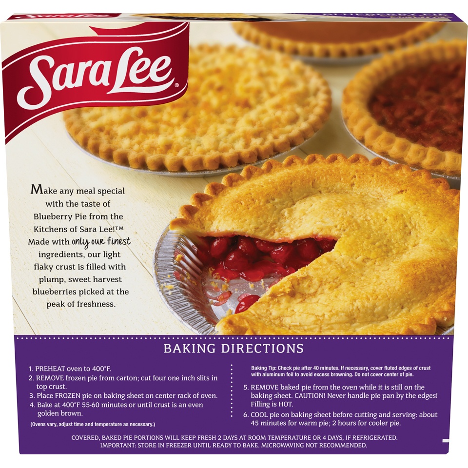 Sara Lee Blueberry Pie 27 oz | Shipt