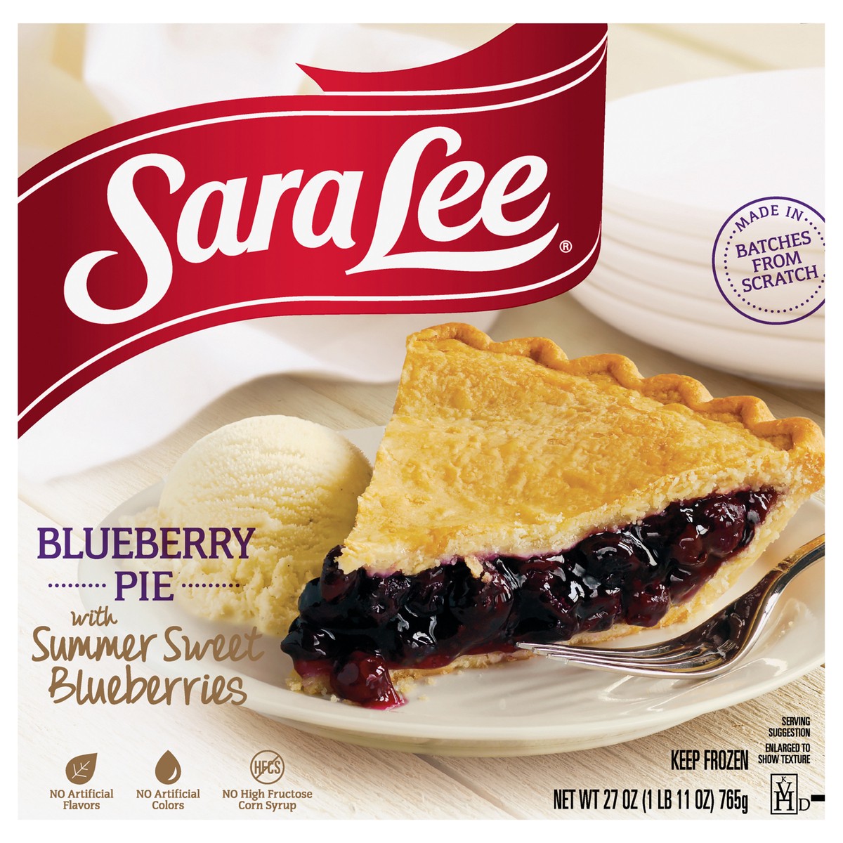 slide 7 of 12, Sara Lee Traditional Fruit Pie 8" Unbaked Blueberry 27oz, 27 oz