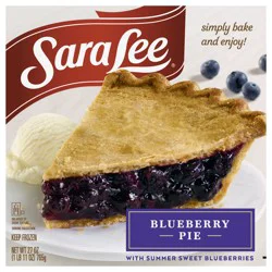 Sara Lee Traditional Fruit Pie 8" Unbaked Blueberry 27oz