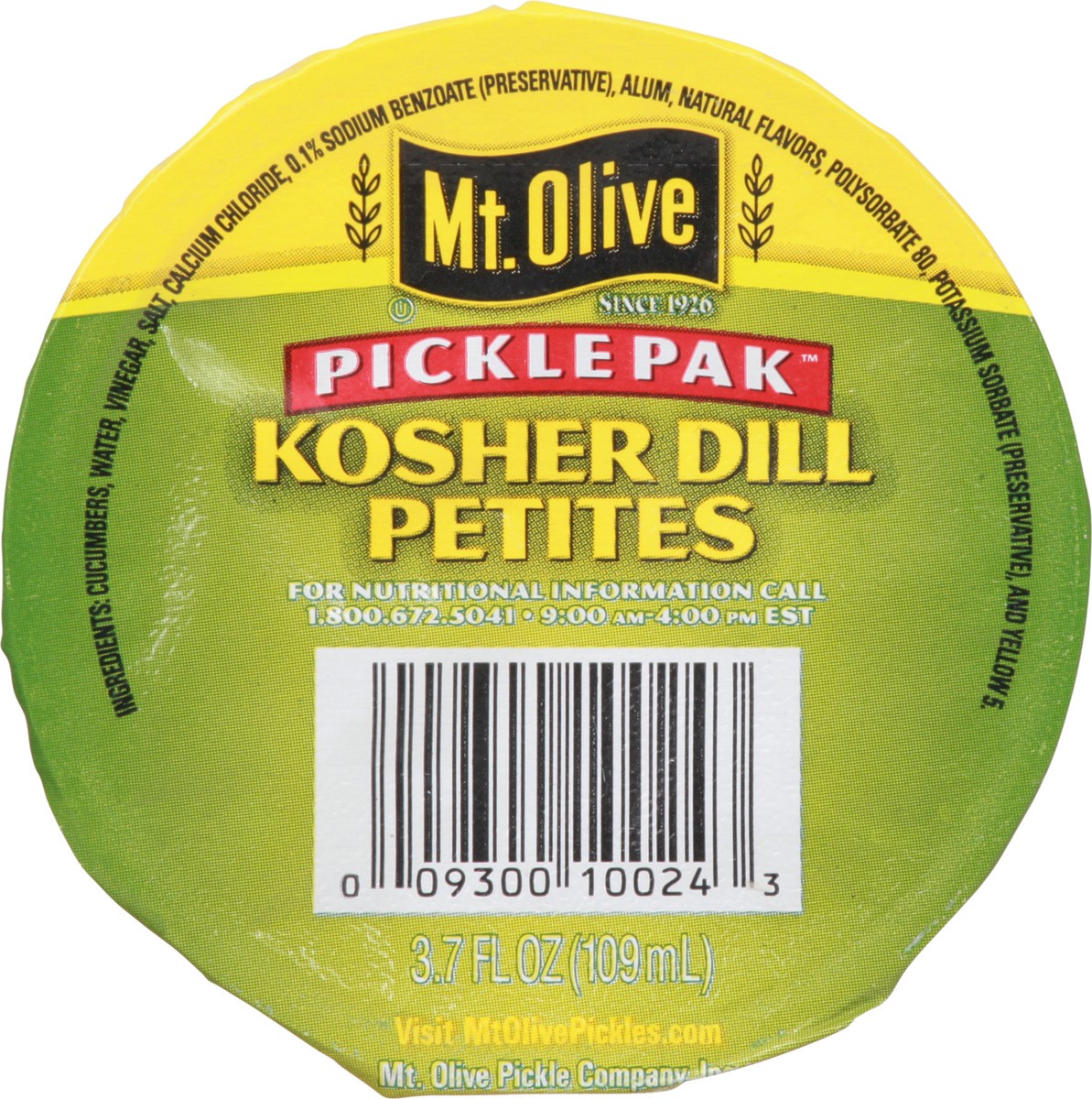 slide 8 of 10, Mt. Olive Pickle Pak Kosher Dill Petites, 3.7 oz