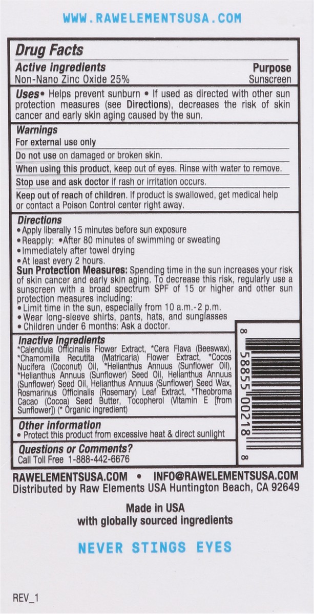 slide 6 of 14, Raw Elements Broad Spectrum SPF 30 Baby + Kids Mineral Sunscreen Stick 1.0 oz, 1 oz