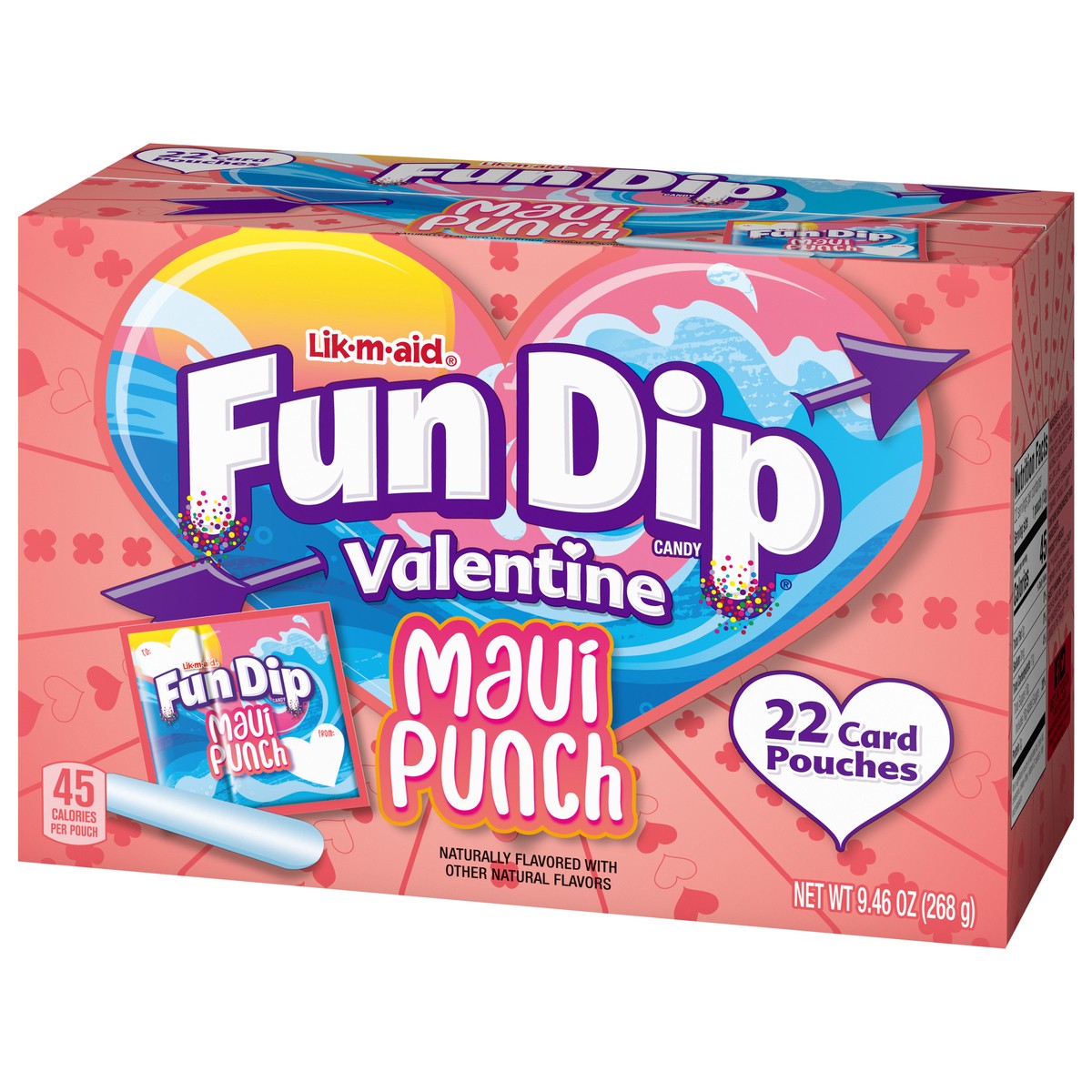 slide 12 of 13, Fun Dip Fun Dip Valentine Maui Punch Candy 22 Pouches, 22 ct
