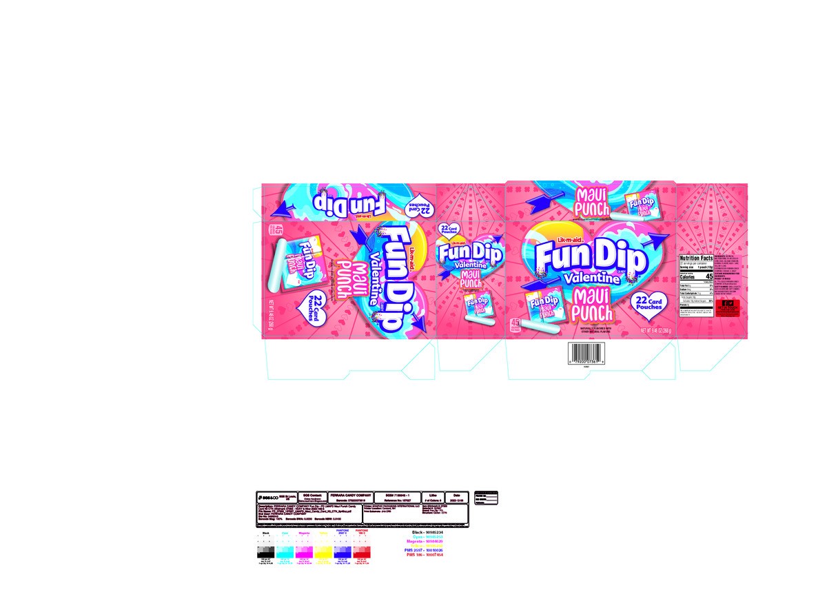 slide 13 of 13, Fun Dip Fun Dip Valentine Maui Punch Candy 22 Pouches, 22 ct