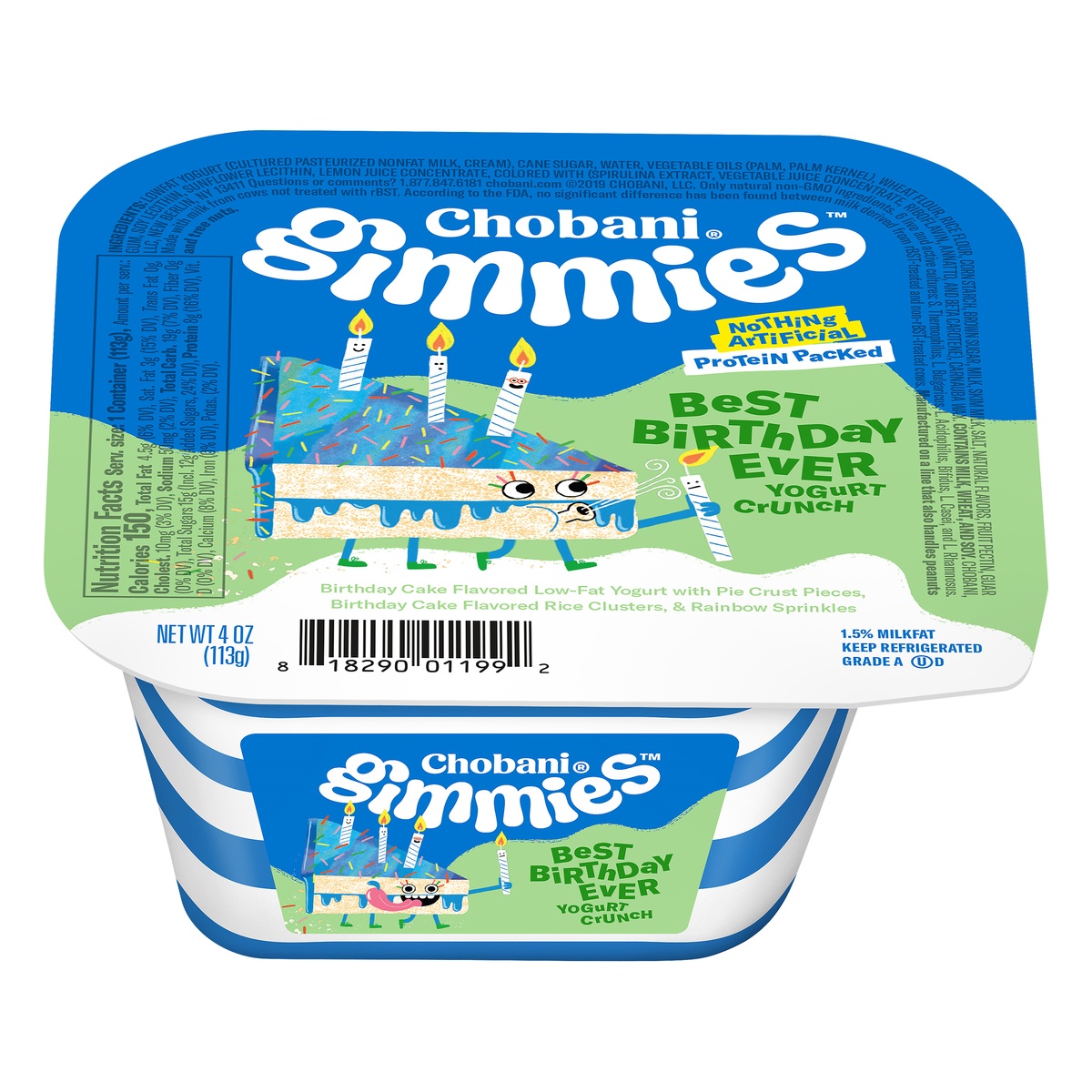 slide 1 of 7, Chobani Gimmies Best Birthday Ever Yogurt Crunch, 4 oz