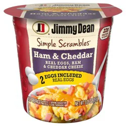 Jimmy Dean Simple Scrambles Ham and Cheddar Cheese, 5.35 oz.