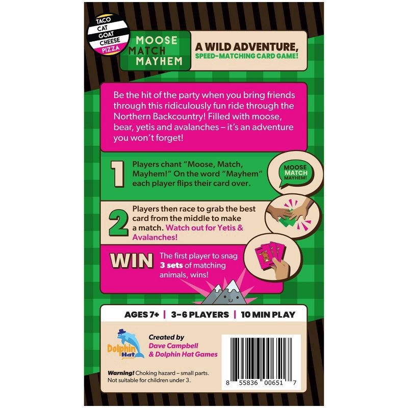 slide 4 of 10, Dolphin Hat Games Moose Match Mayhem Card Game, 1 ct