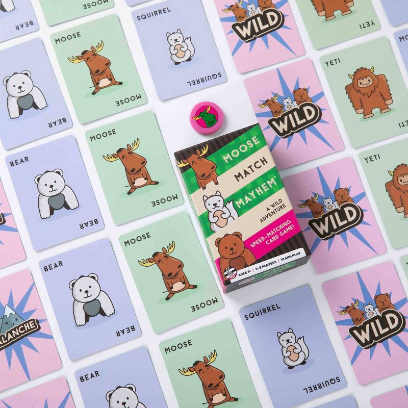 slide 9 of 10, Dolphin Hat Games Moose Match Mayhem Card Game, 1 ct