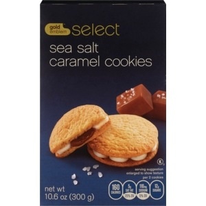 slide 1 of 1, CVS Gold Emblem Sea Salt Caramel Cookies, 10.6 oz