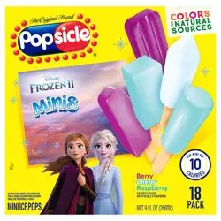 Disney Popsicle Berry, Cherry, & Raspberry Disney Frozen Mini Ice Pops - 18ct